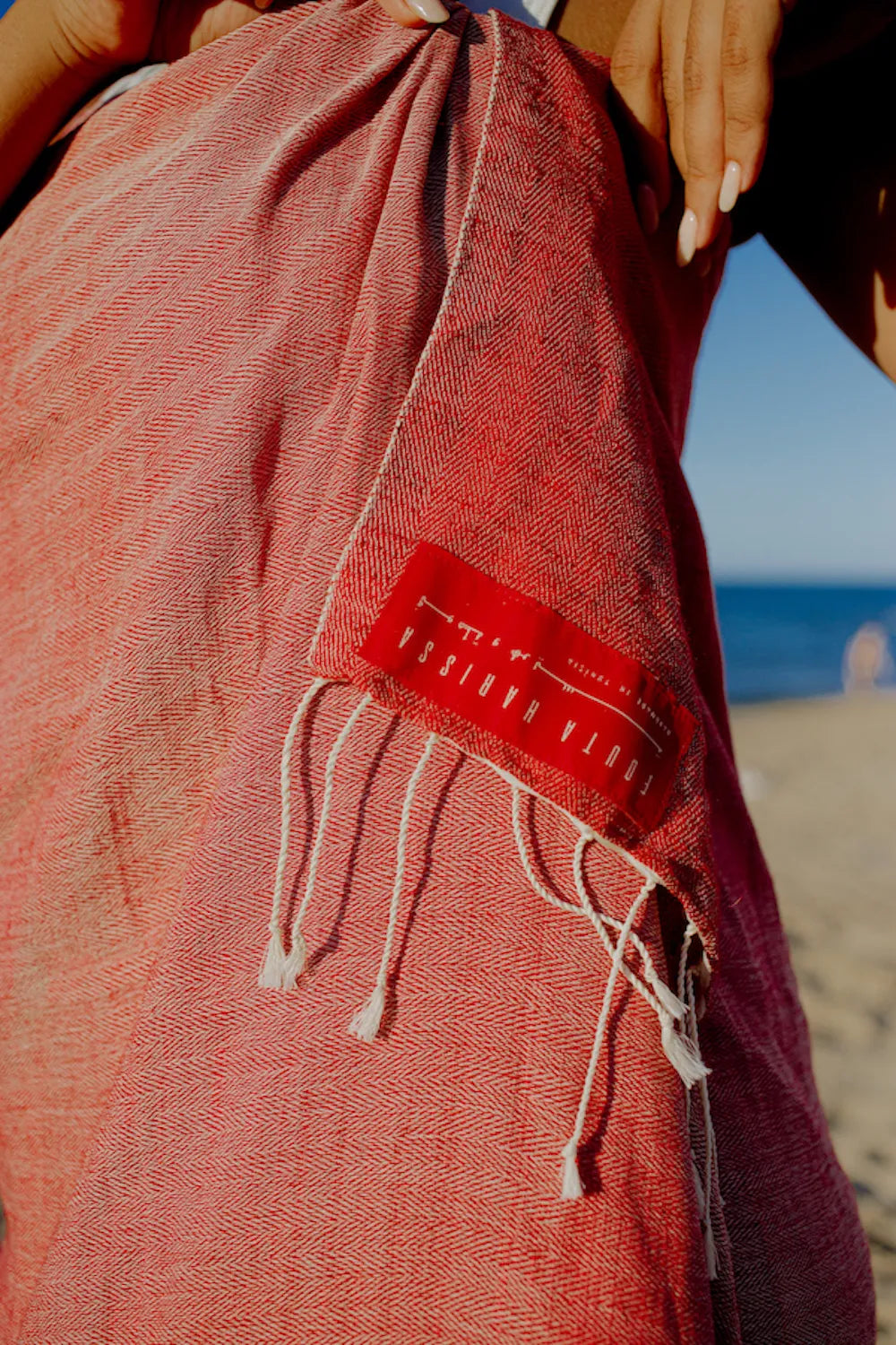 Baklouti Red Fouta Harissa recycled PET tag