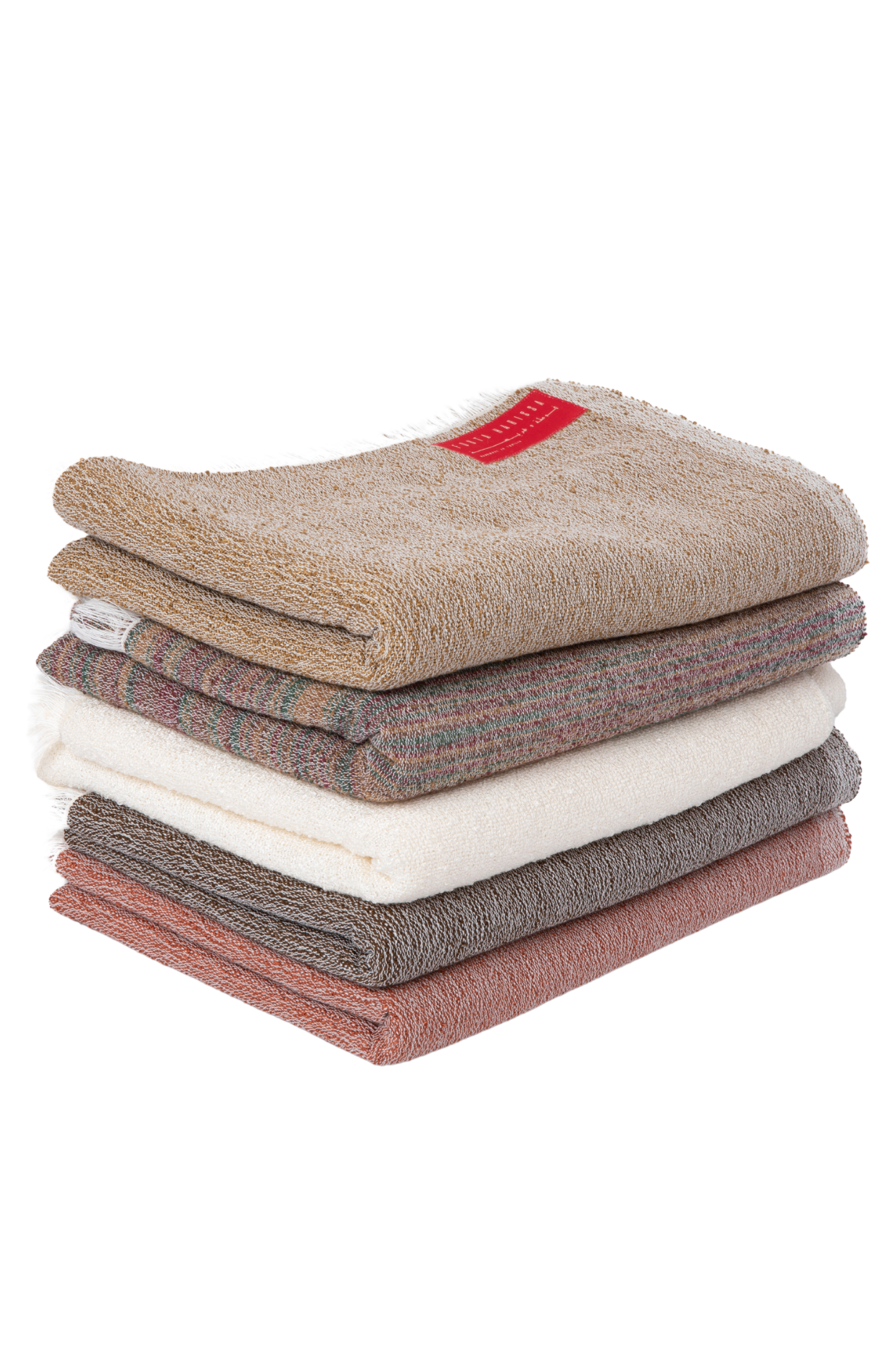 FH Home Stack of Boucle Blankets 