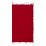 Red fouta with fringed edges 